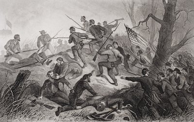Angriff auf Fort Donelson, Tennessee, 1862 von American School